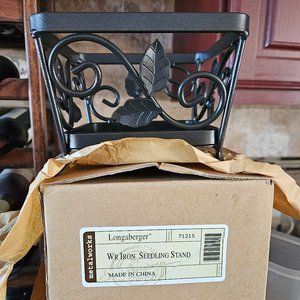Longaberger wrought iron seedling stand